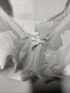 Bali 0180 Flower Bali Underwire Bra 36D White Full Coverage Lightly Lined Cup