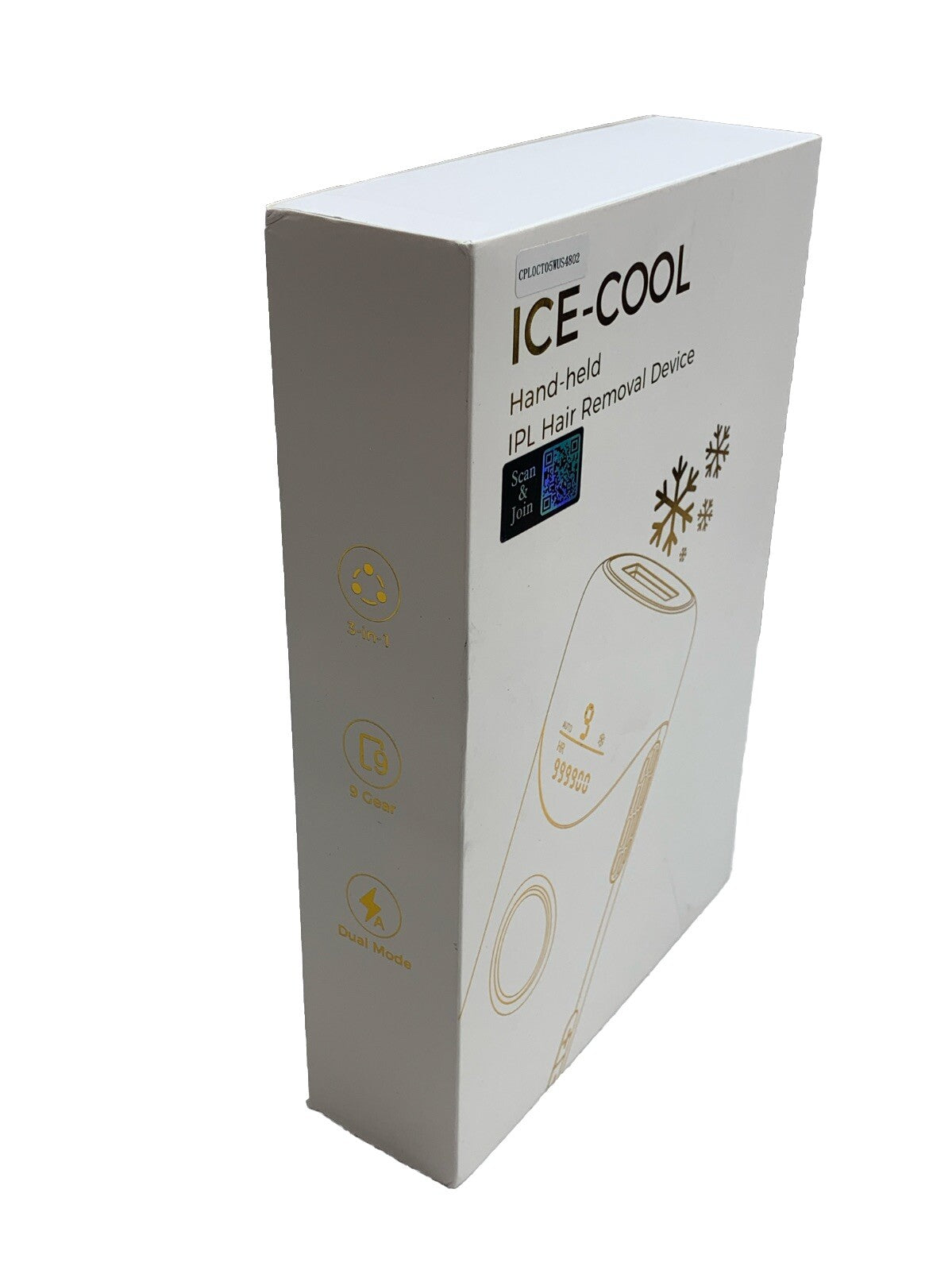 Ice-cool Handheld IPL Hair Removal Device for Nearly Painless & Long-Lasting