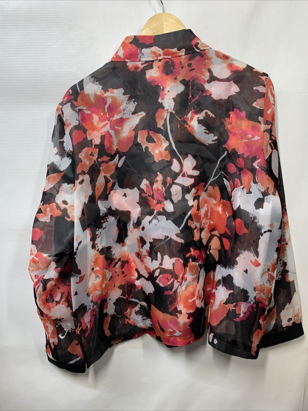 MULTIPLES Women's Cuffed Long Sleeve 2-Pocket Snap Front Lined Jacket Size XL