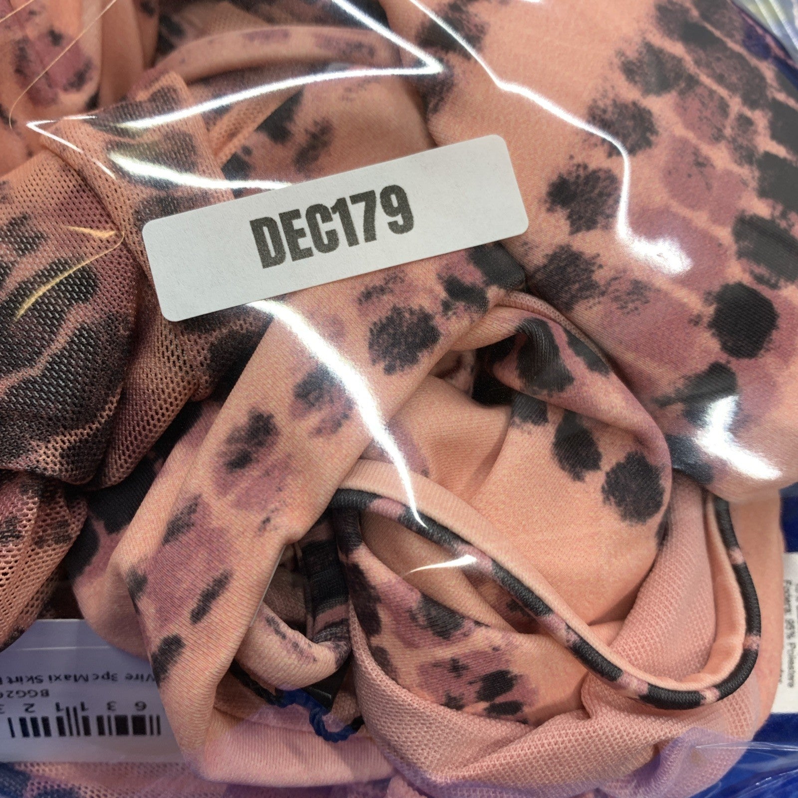 Women's Nasty Gal Tie Dye V Wire 3 Piece Maxi Skirt Bikini Set Swimwear Size 6