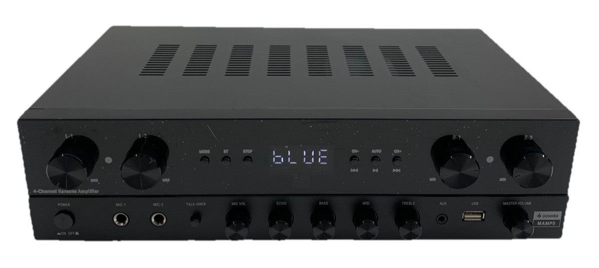 Donner MAMP5 600W Audio Power Amplifier Receiver 4 Channel Bluetooth HiFi Amp