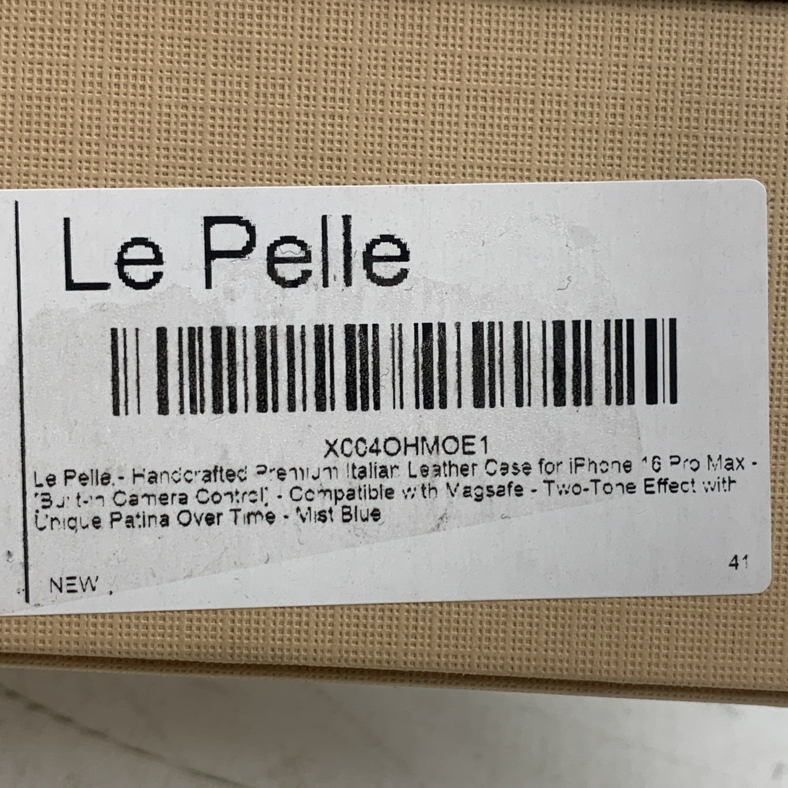 Le Pelle Handcrafted Premium Italian Leather Case Protect for iPhone 16 Pro Max