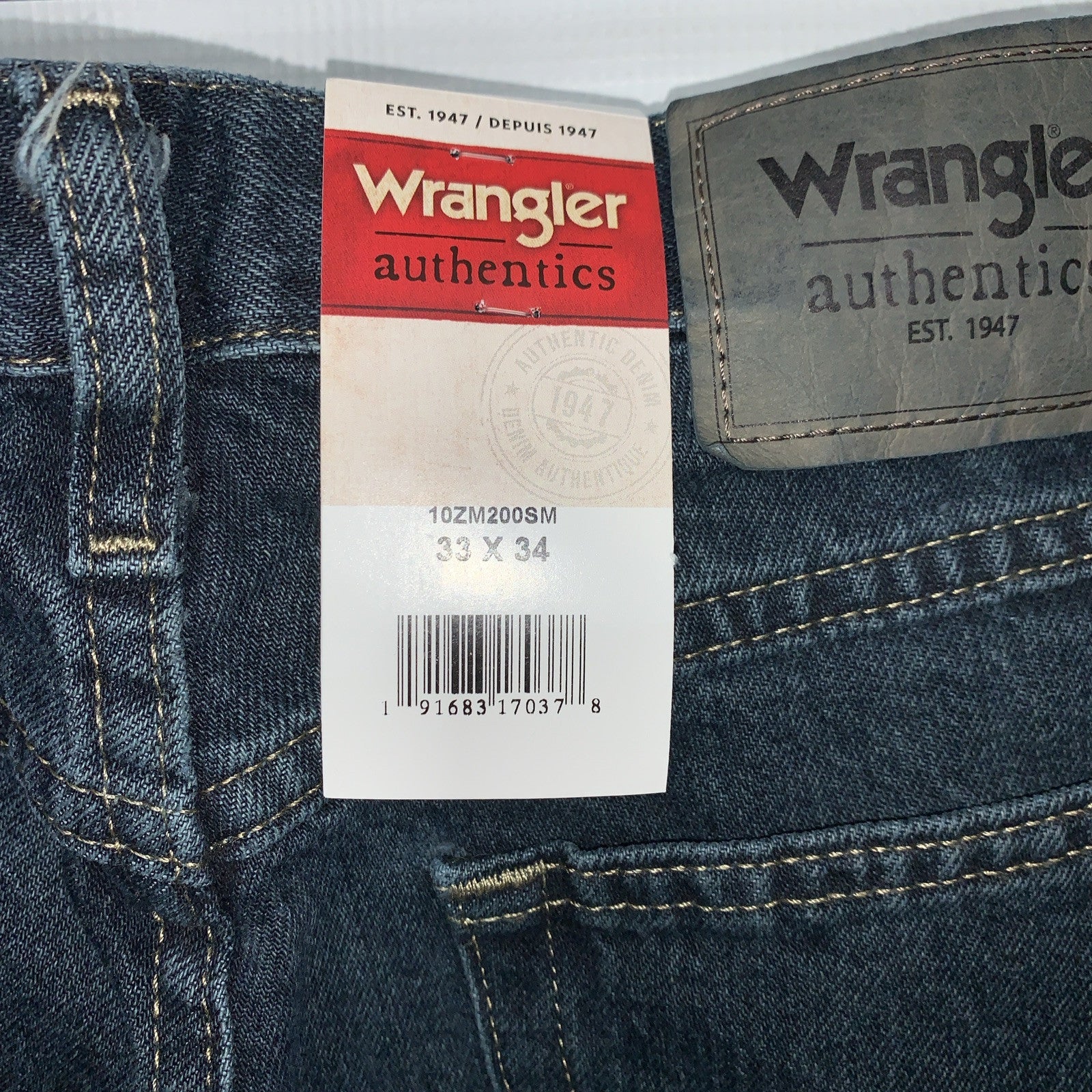 Wrangler Authentics Men's 10ZM200SM Relaxed Fit Cotton Jeans 33x34 Long Pants