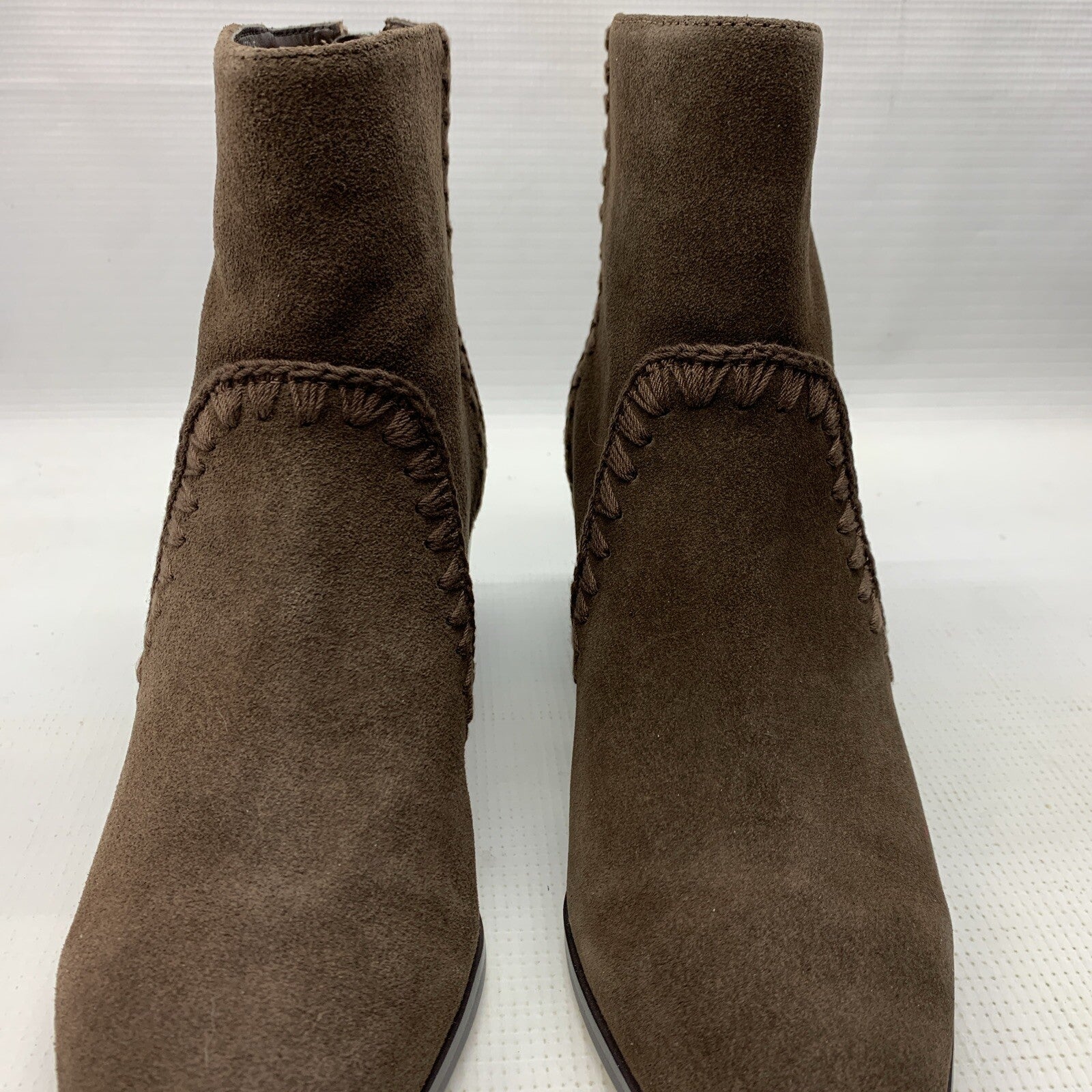 Sanctuary Women's Refine Ankle Boots Brown 552301 Size 7M Pull-on Block Heel