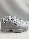 Fila Men's Strada Disruptor II Sneakers White US 14 Lace-up Shoes Lightweight
