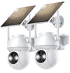 Solar Security Cameras Wireless Outdoor, Wifi Camera Outdoor 2K 360° View White