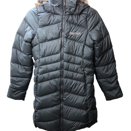 Marmot Montreal Down Fill Hooded w/Faux Fur Trim Outerwear Womens Parka Size XS