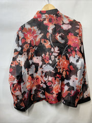 MULTIPLES Women's Cuffed Long Sleeve 2-Pocket Snap Front Lined Jacket Size XL