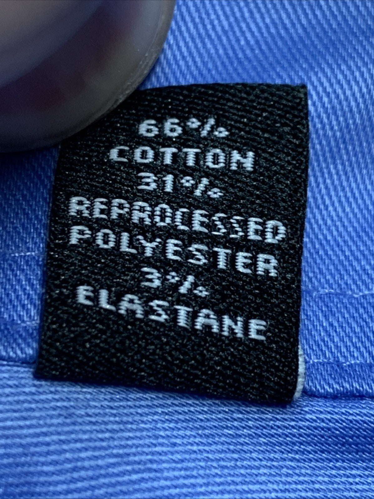 Van Heusen Dress Shirt Mens Flex Collar Regular Fit Blue Size 2XL 18-18.5 34/35