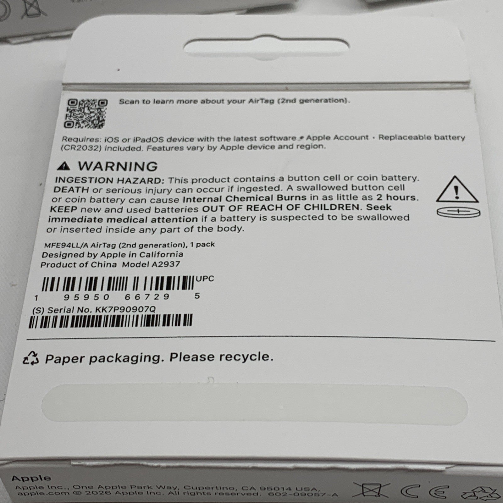 Apple AirTag 2nd Generation Tracker for Keychain, Wallet, and More  - Lot Of 13