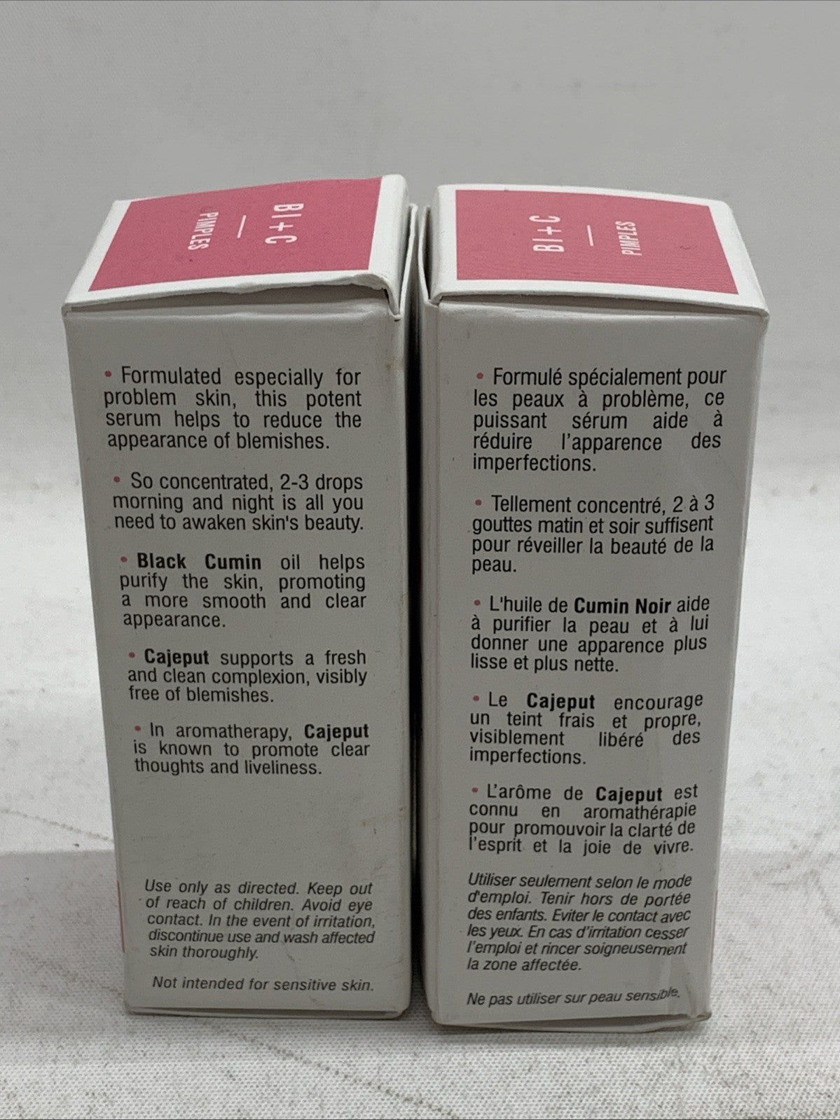 Odacite Face Serum & Acne Mask Pore Cleanser Facial Oil Bl+C 0.17 fl oz Lot Of 2