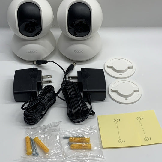Tapo C210P2 2K Pan/Tilt Security Camera Motion Detection 2-Way Audio Siren 2PK