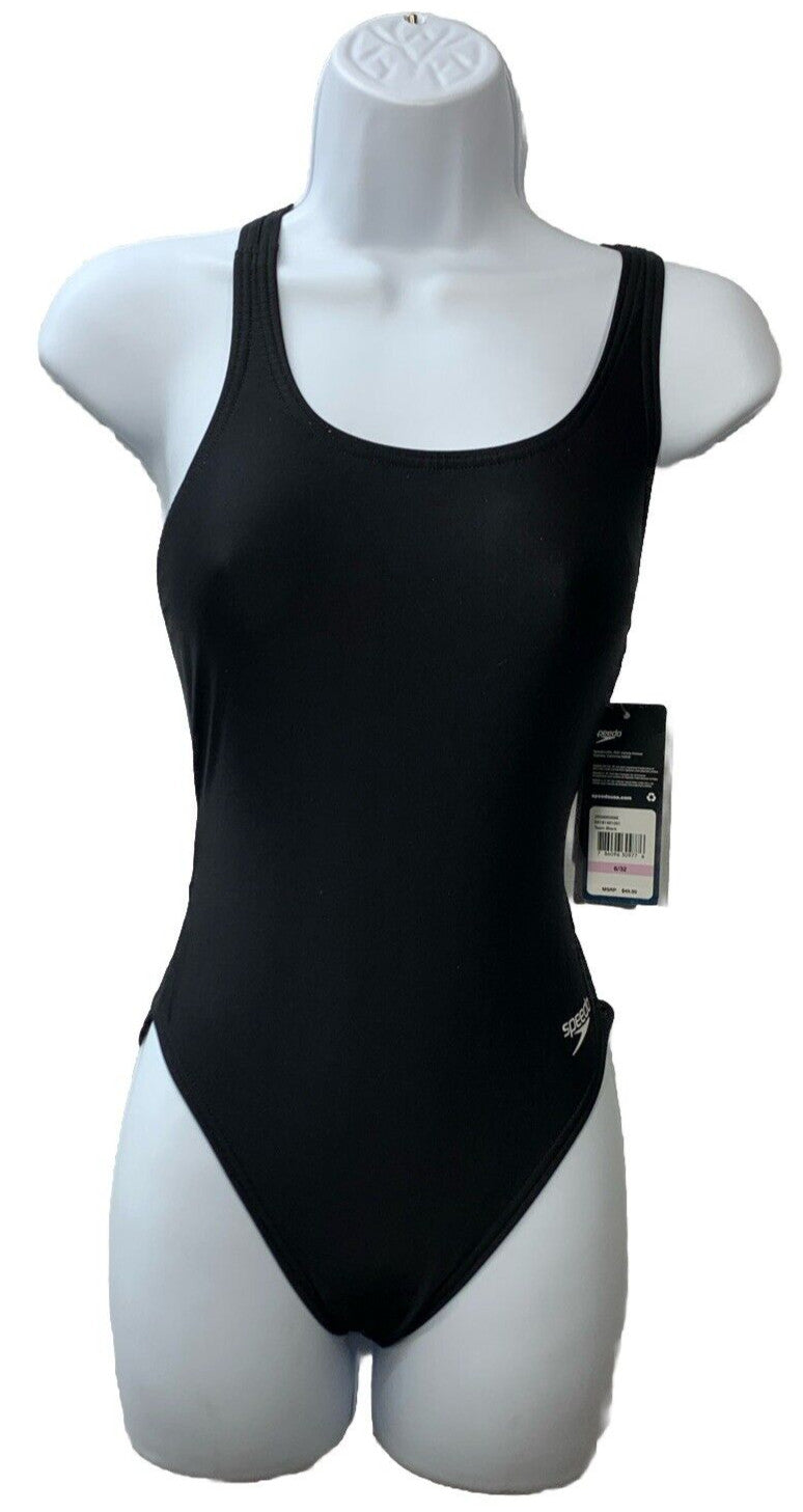 Speedo Competitive Black 1-Piece ProLT Super Pro Swimsuit Women 6/32 Swimwear