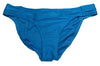 JESSICA SIMPSON Women's Side Shirred Bikini Bottom Caspian Size L Underwear