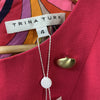 Trina Turk Womens Boat House Dress Pink Hibiscus Size 4 Sleeveless Crew Neckline
