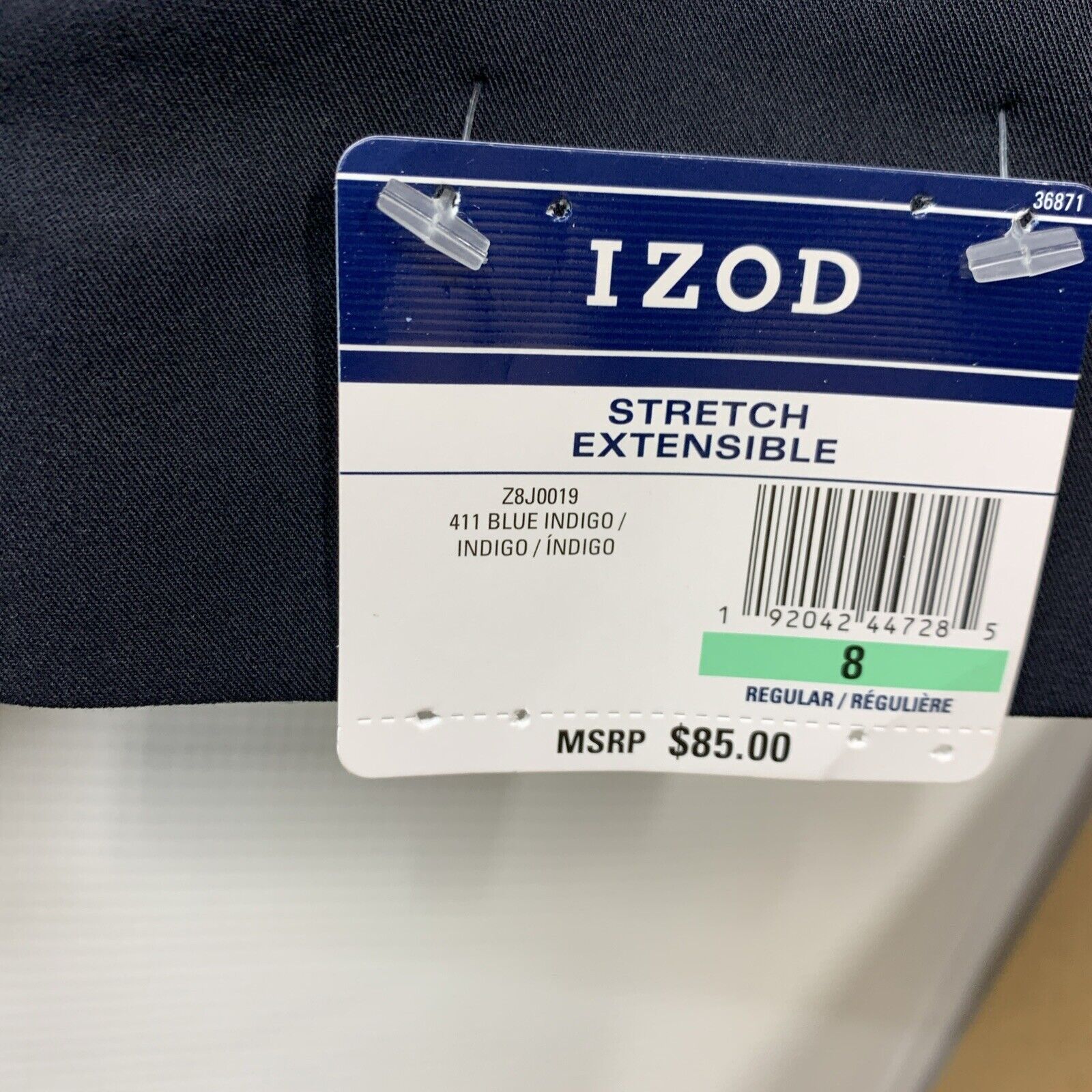 Izod Boys Husky Brass Button Navy Blazer Holidays Christmas Size 8 Long Sleeve