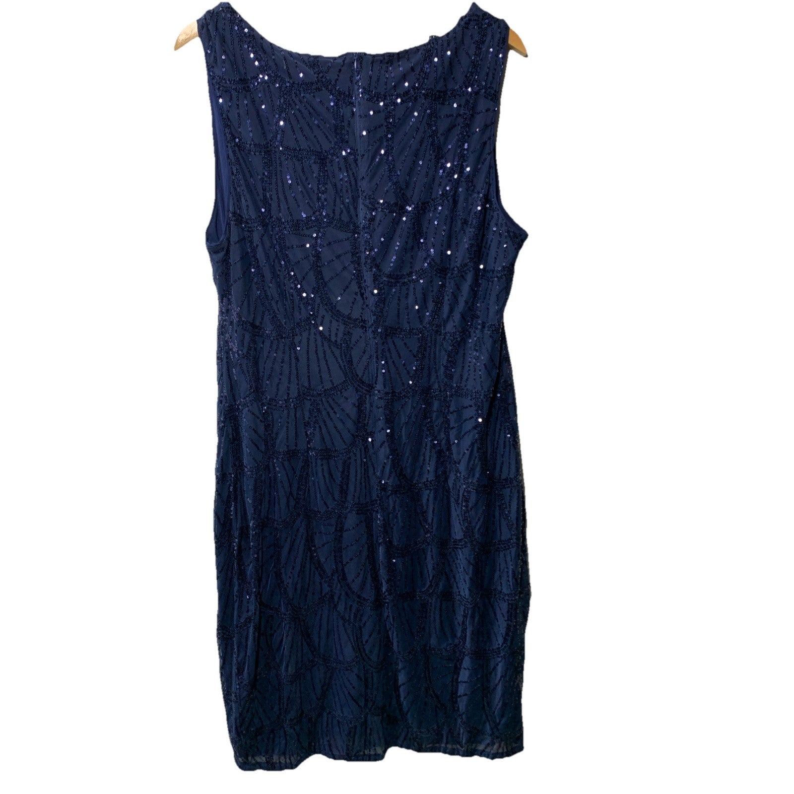 GRACE KARIN Women's Sequin Dress Mother of the Bride Dress Navy Blue Size 16