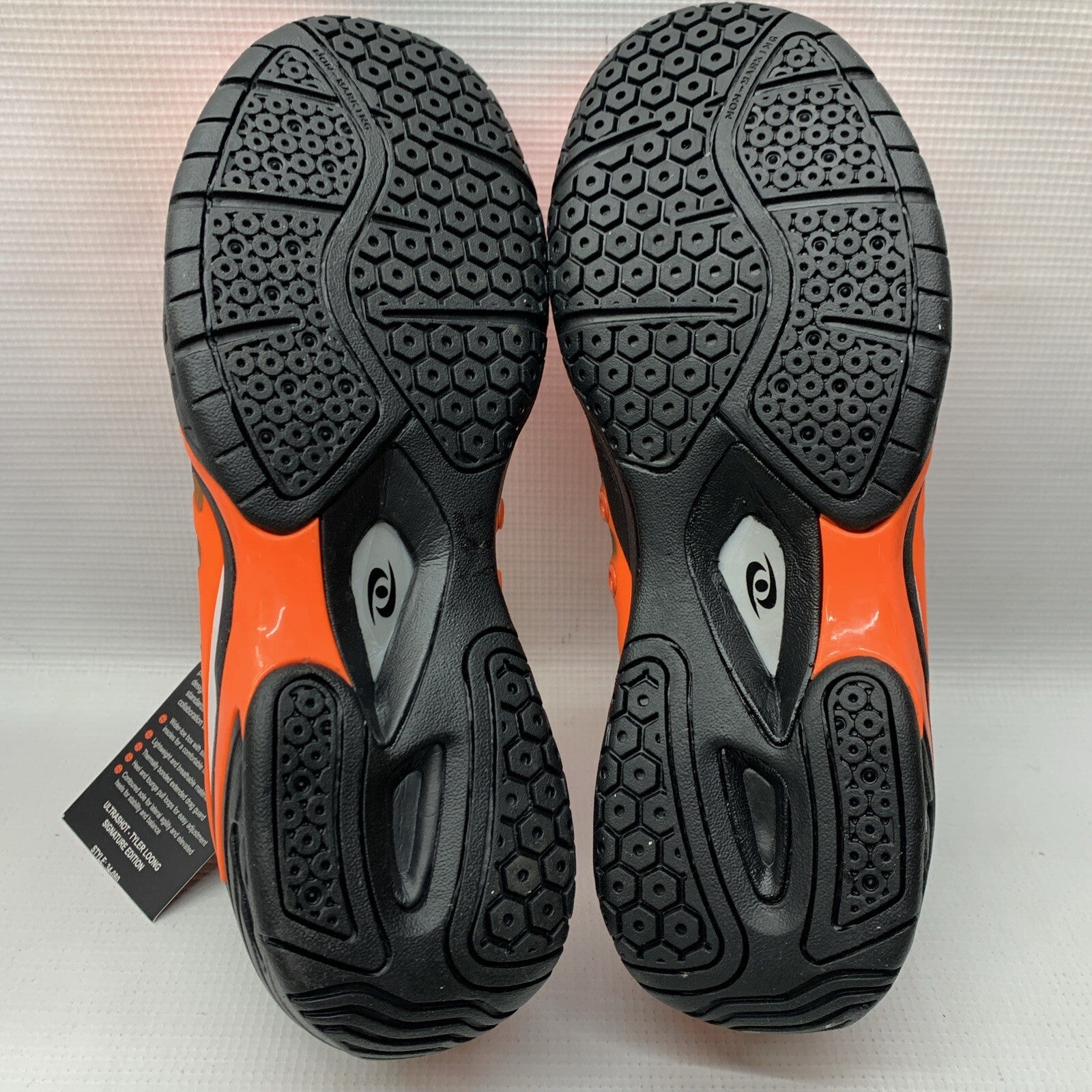 Acacia Men's Signature Tyler  Edition Ultrashot Pickleball Shoe Size 8 Orange