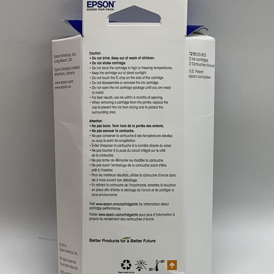 EPSON 215 Ink Standard Capacity Black & Color Cartridge Combo Pack (T215120-BCS)
