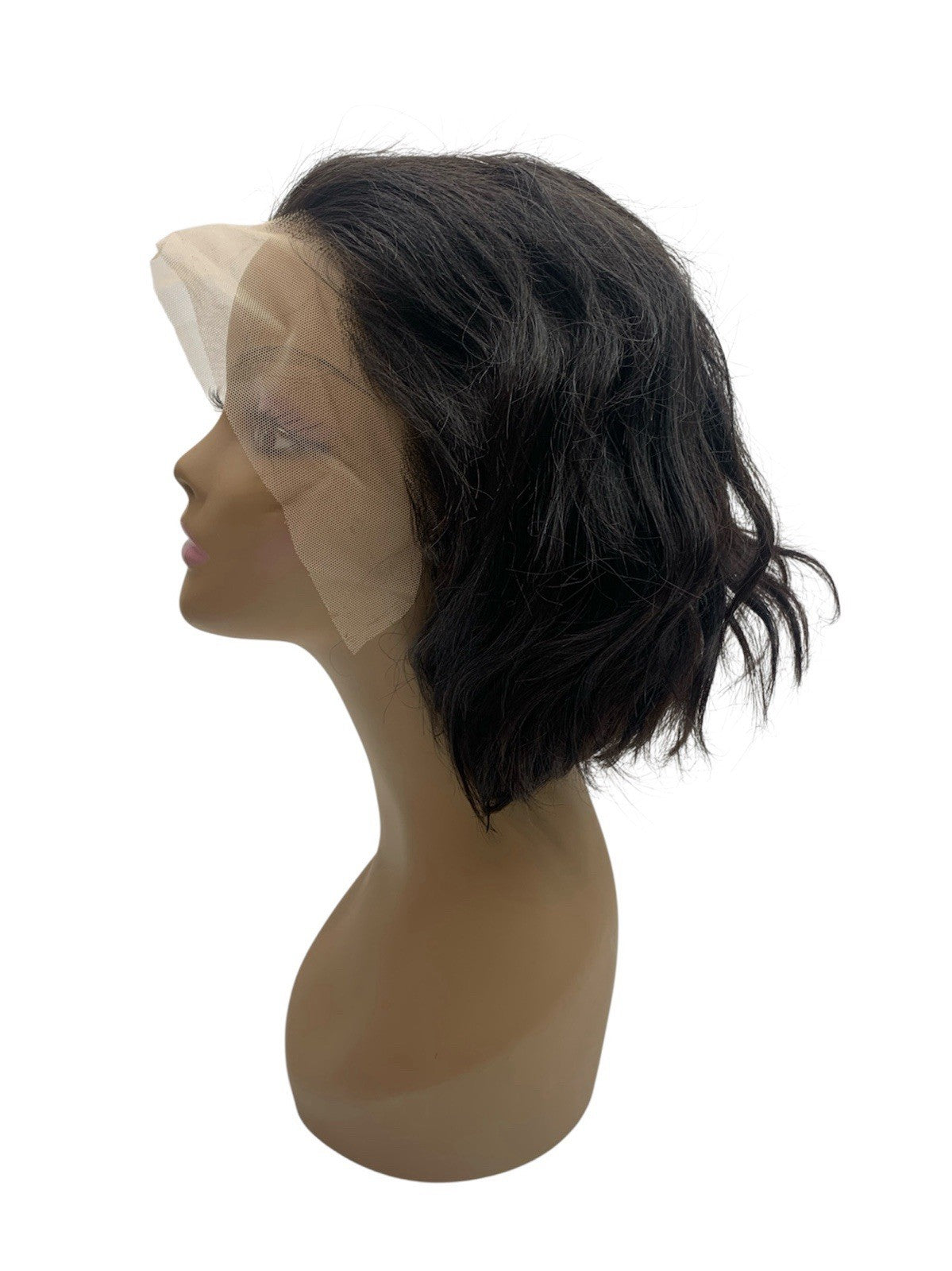 Bob Wig Human Hair 180% Density 13X4 HD Transparent Lace Front Wigs 10in
