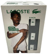 Lacoste Men's Essentials Regular V-Neck Tee 100% Cotton T-Shirt Medium - 3 Pack