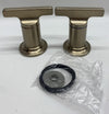 Delta H590CZ-PR Tetra Roman Tub Handles - T-Lever - Lumicoat Champagne Bronze