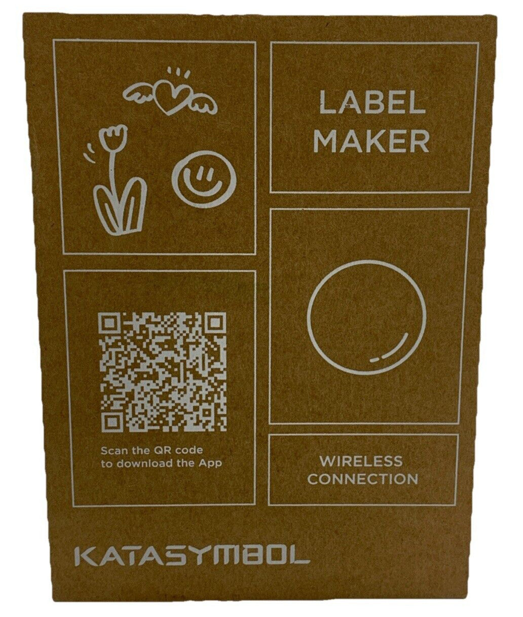 KataSymbol T50M PRO Label Maker Printer Black Includes Label Roll & Power Cable