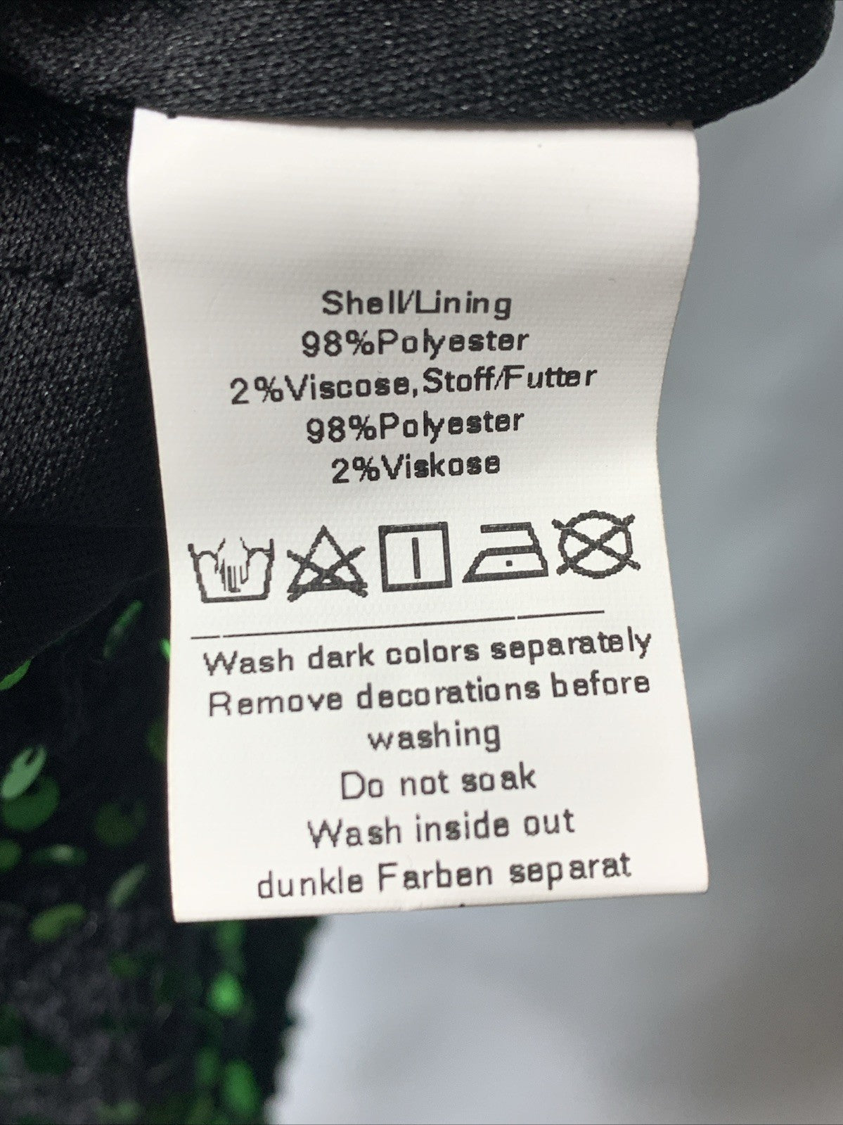 GRACE KARIN Women’s Sequin Camisole Tank Top Sleeveless Black Size Medium Green