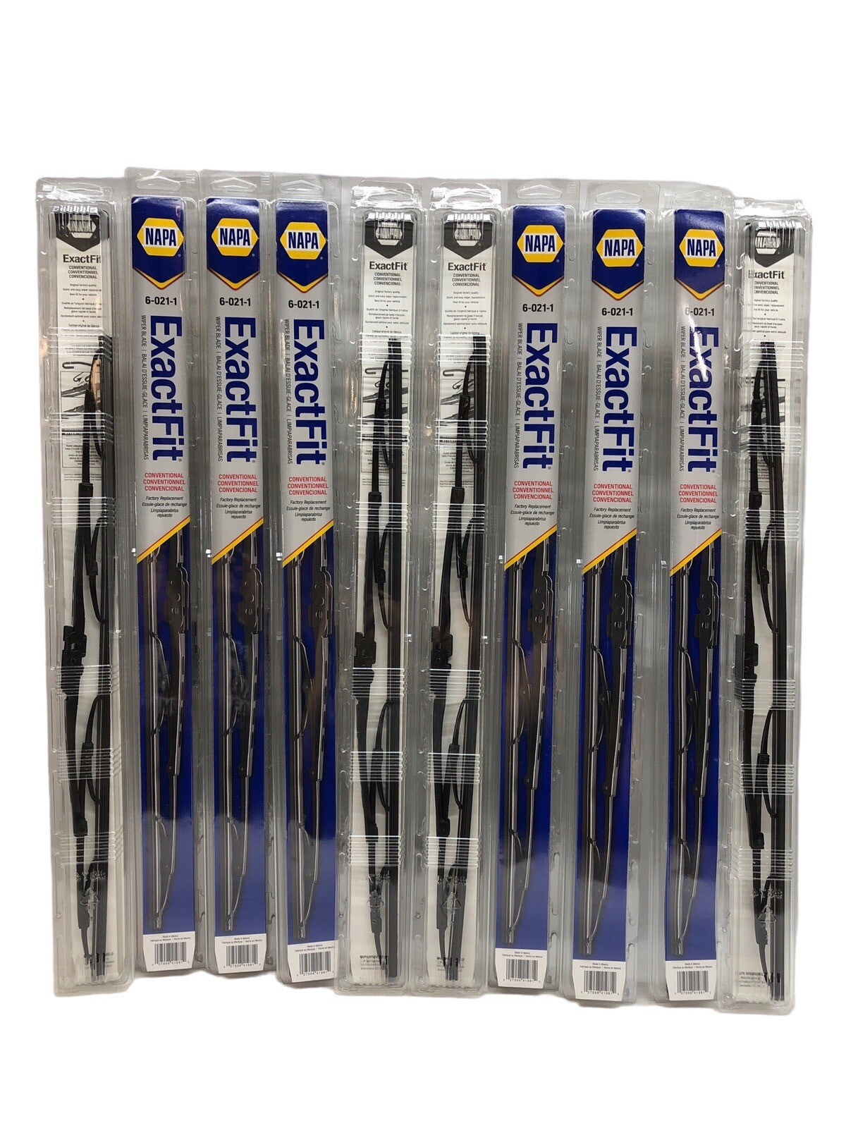 NAPA 6-021-1 Wiper Blade ExactFit Factory Replacement Blade 60211 - Lot Of 10