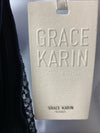 GRACE KARIN Sleeveless One Shoulder Sequin Dress Wrap Dress Size XL Sleeveless