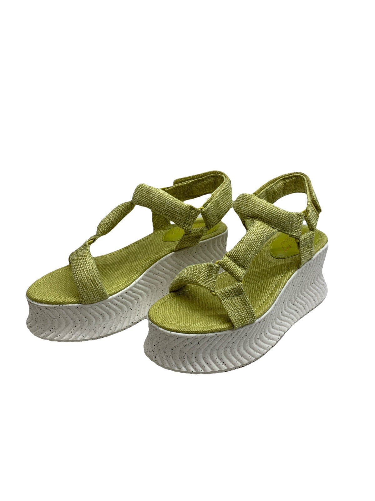 Circus NY by Sam Edelman Venus Platform Wedge Sandals Womens Sz 11M Green Apple