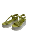 Circus NY by Sam Edelman Venus Platform Wedge Sandals Womens Sz 11M Green Apple