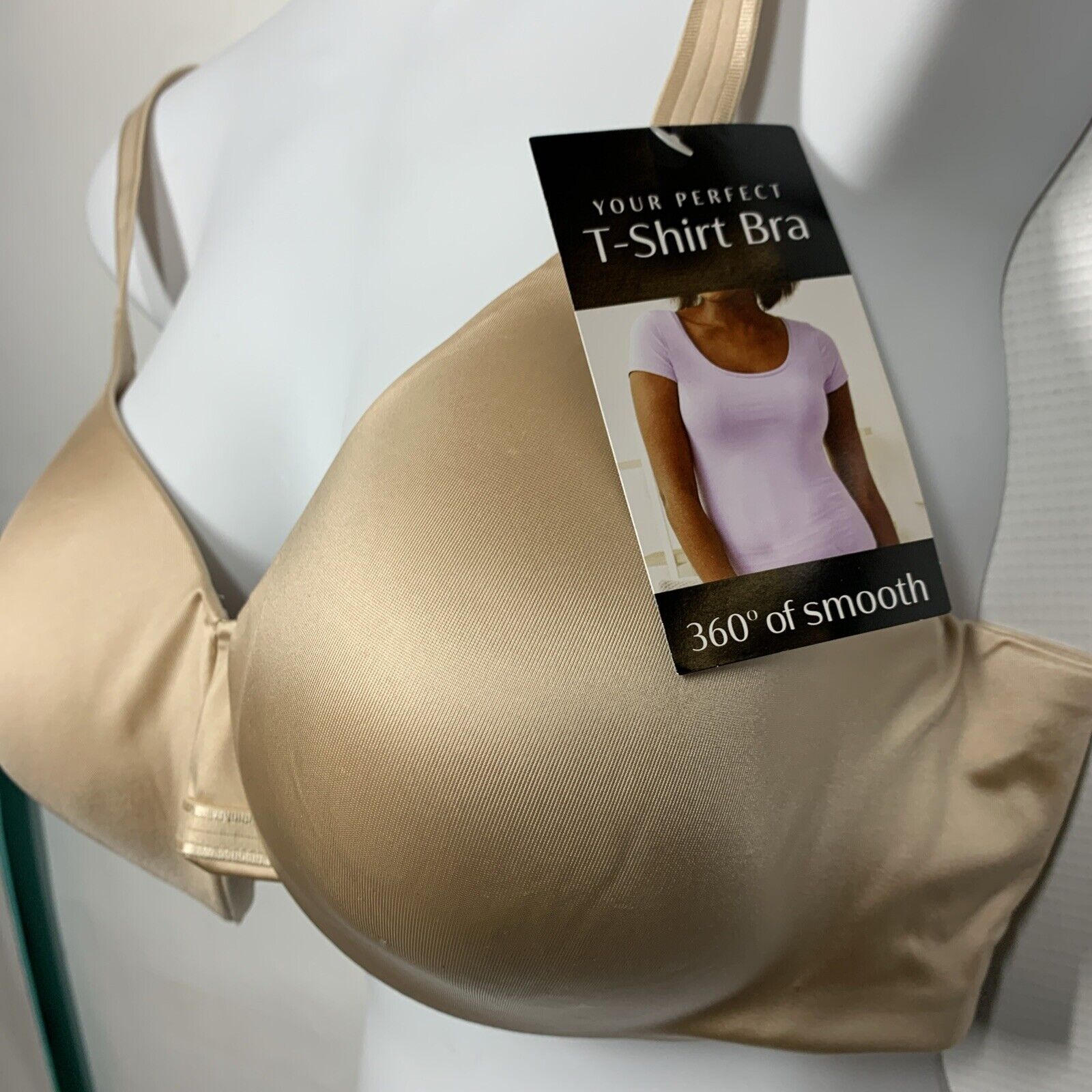 Bali Women's One Smooth U Smoothing And Concealing Underwire Bra Size 38C Beige