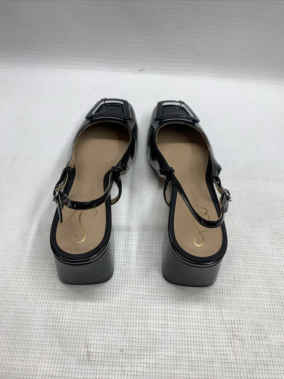 Sam Edelman Womens Tracie Adjustable Slingbacks Shoes Black I5471L2001 Size 8.5M