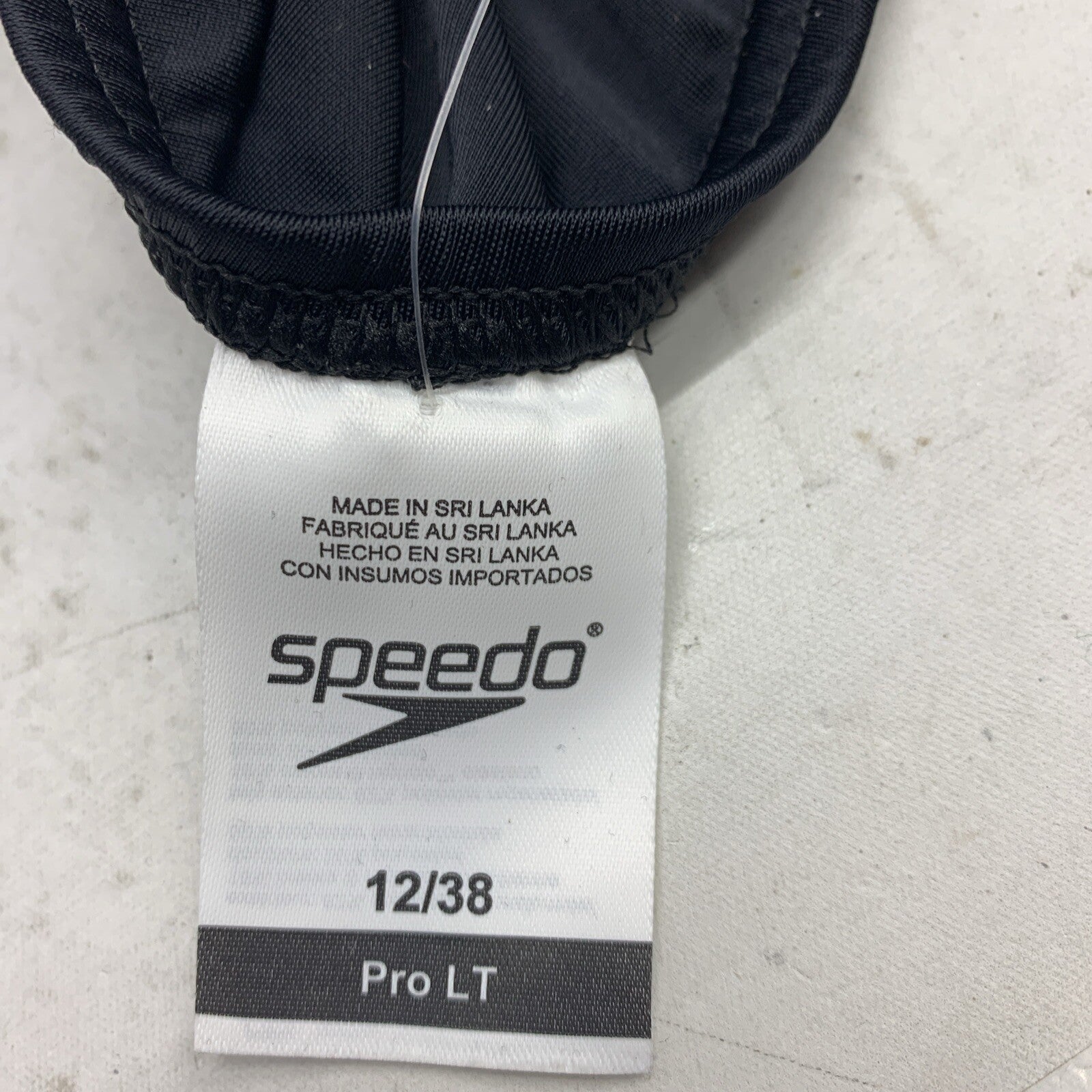 Speedo Womens One Piece Swimsuit ProLT Super Pro Solid Black Size 12/38 Swimwear