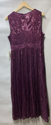 GRACE KARIN 2024 Women's Two Piece Sequin Dress with Jacket Size 12, Purple