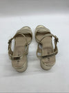 LifeStride Womens Rhythmn Platino Metallic Gold Size 8M Open Toe Platform Block
