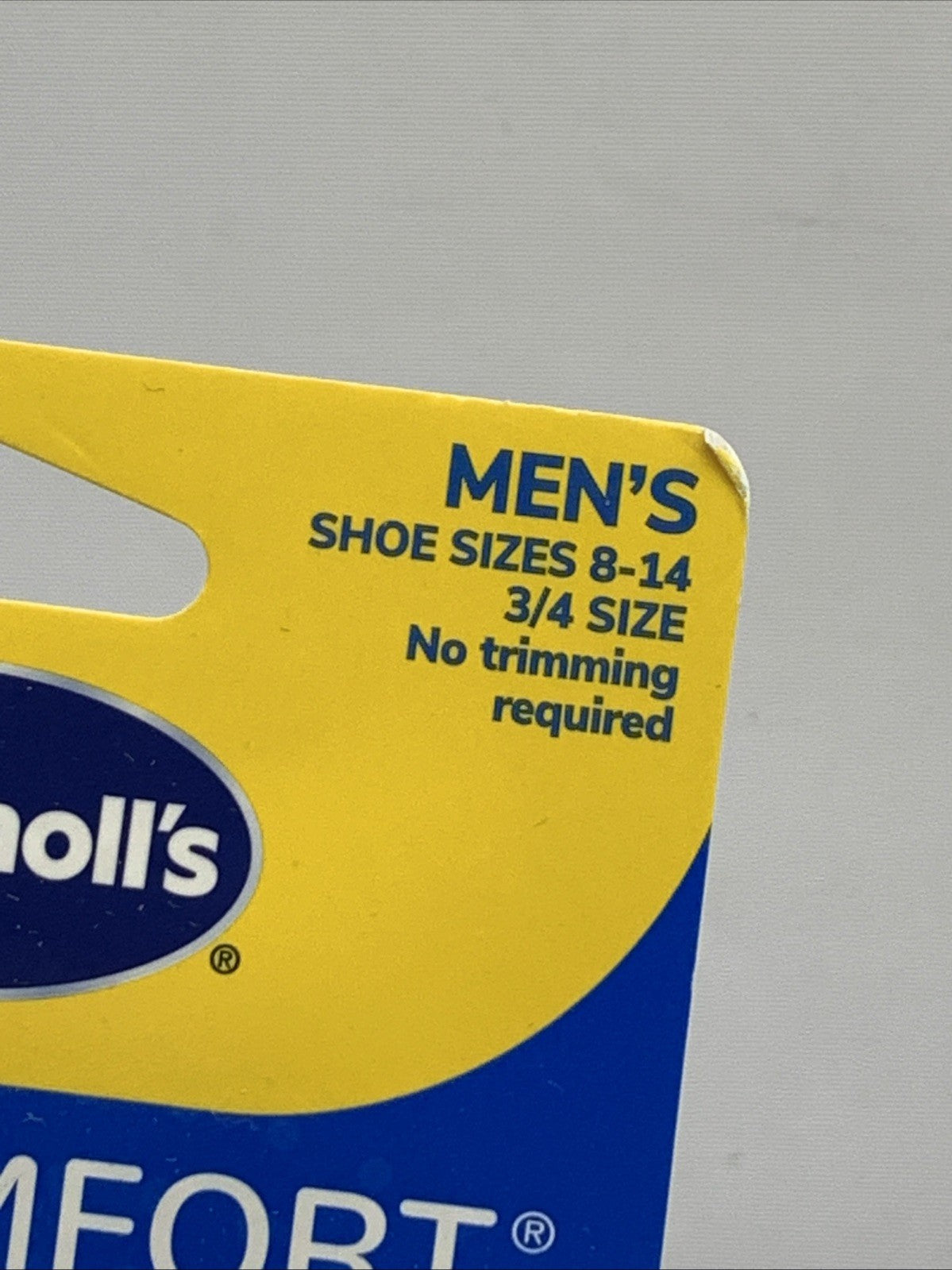 Dr. Scholl's Tri-Comfort Insoles Comfort For Heel & Ball of Foot Men's Size 8-14