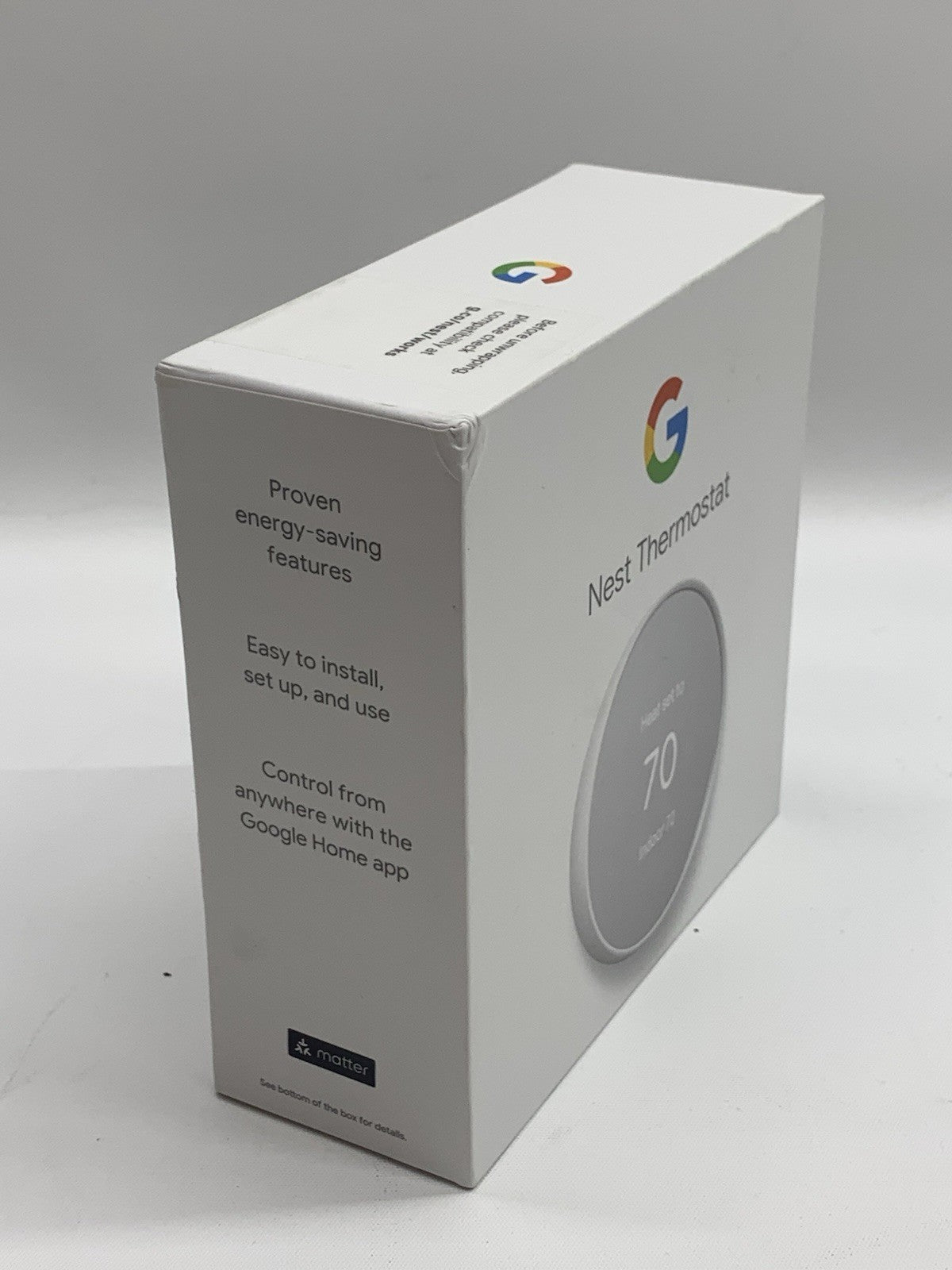 Google Nest Thermostat - Smart Thermostat for Home Programmable Wifi - GA01334
