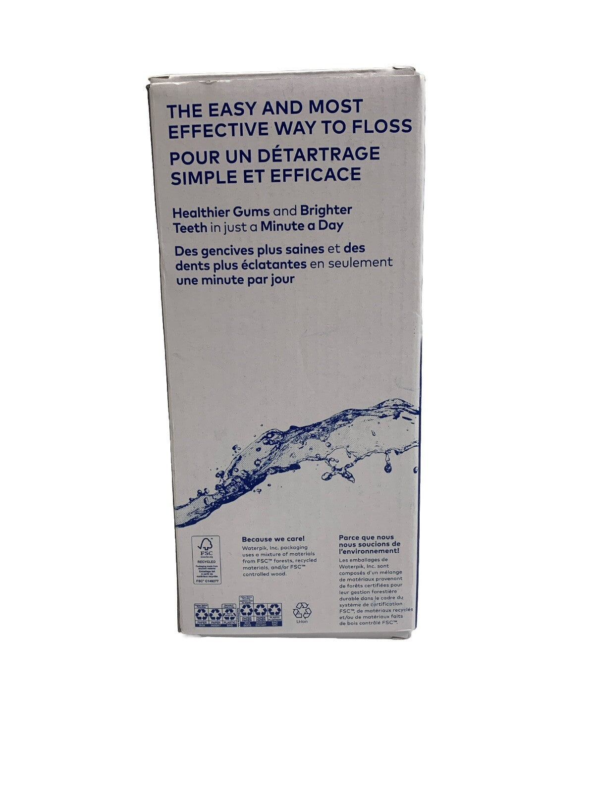 Waterpik Cordless Pulse Rechargeable Portable Water Flosser WF-20 Portable Blue