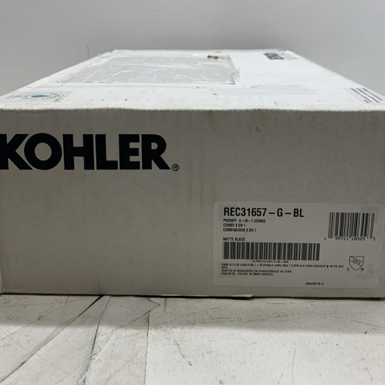 Kohler Prone REC31657-G-BL 3-in-1 Multifunction Combo Shower Kit 1.75 GPM Black