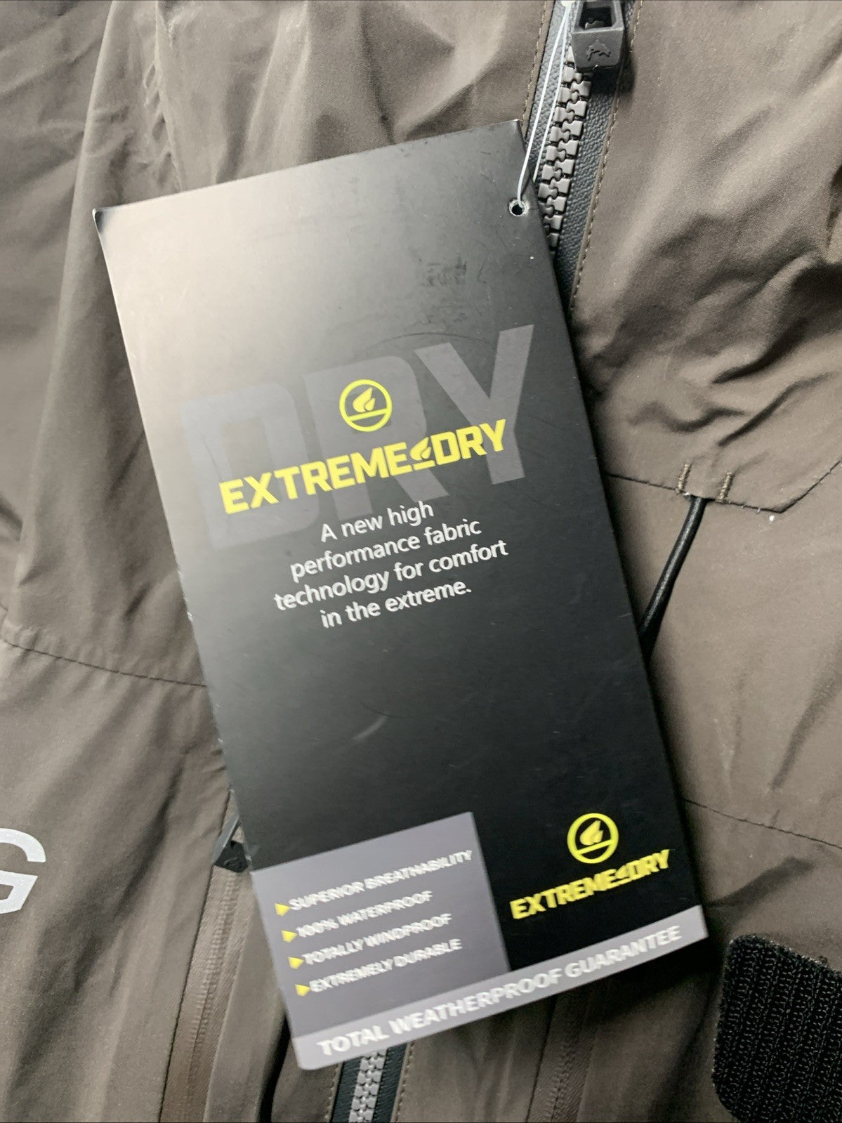 TGF Pockets Fly Fishing Rain Water & Wind Proof Lightweight Jacket Size 3XL Gray