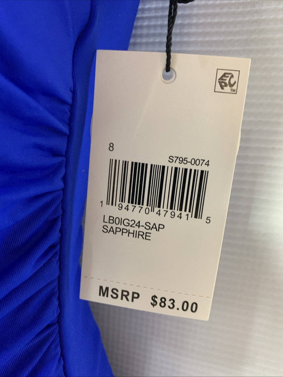 La Blanca L112048 Sapphire Island Goddess Lingerie One-Piece Swimsuit Size 8