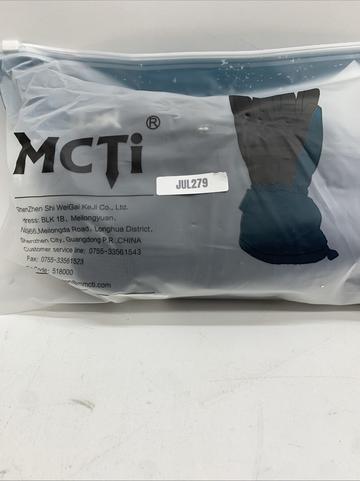 MCTi Snowboard Gloves Men's Waterproof Ski Gloves Black Blue Size XL