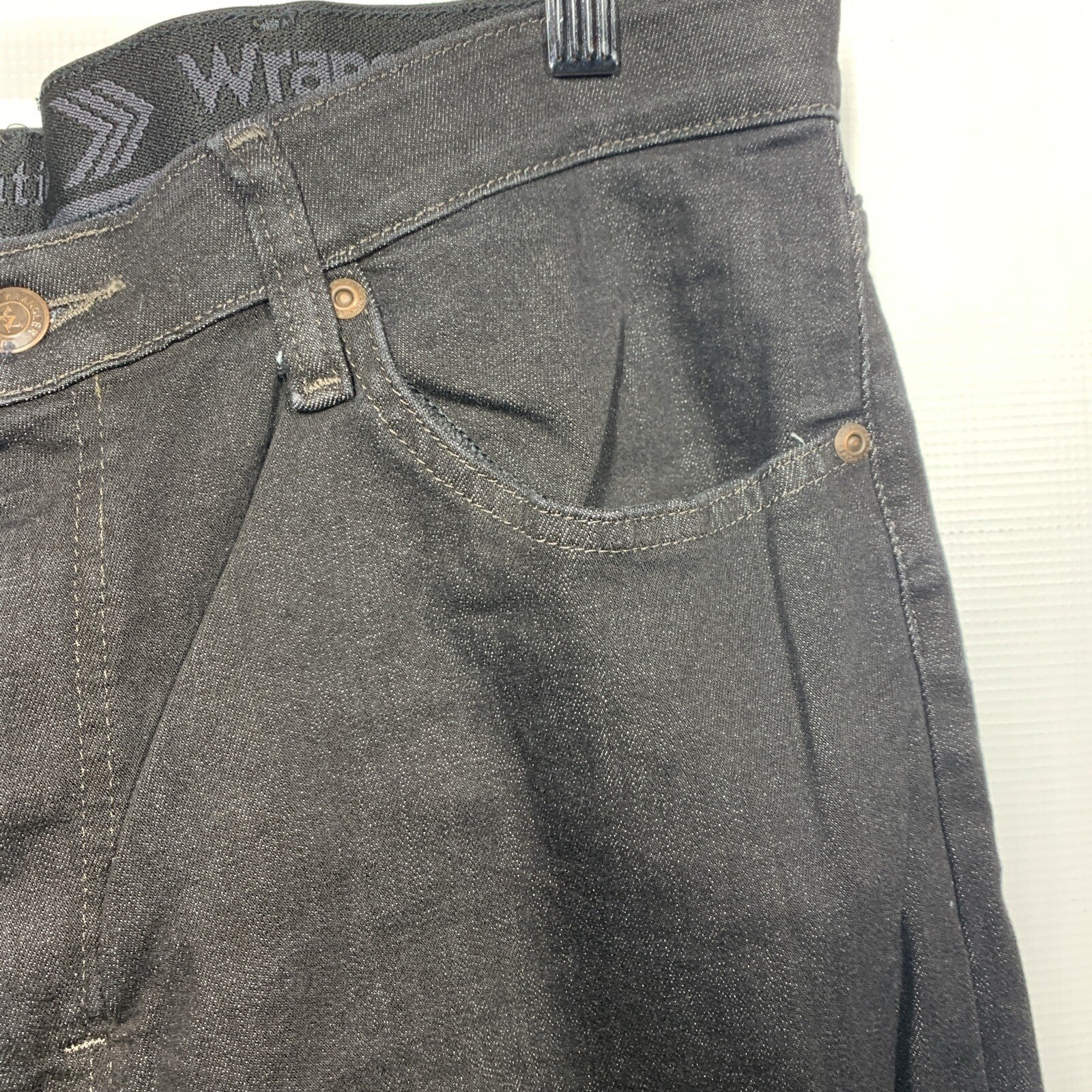 Wrangler Authentics Men Comfort Flex Waist Jean Black 34x34 Long Pants 10ZM3CSDD