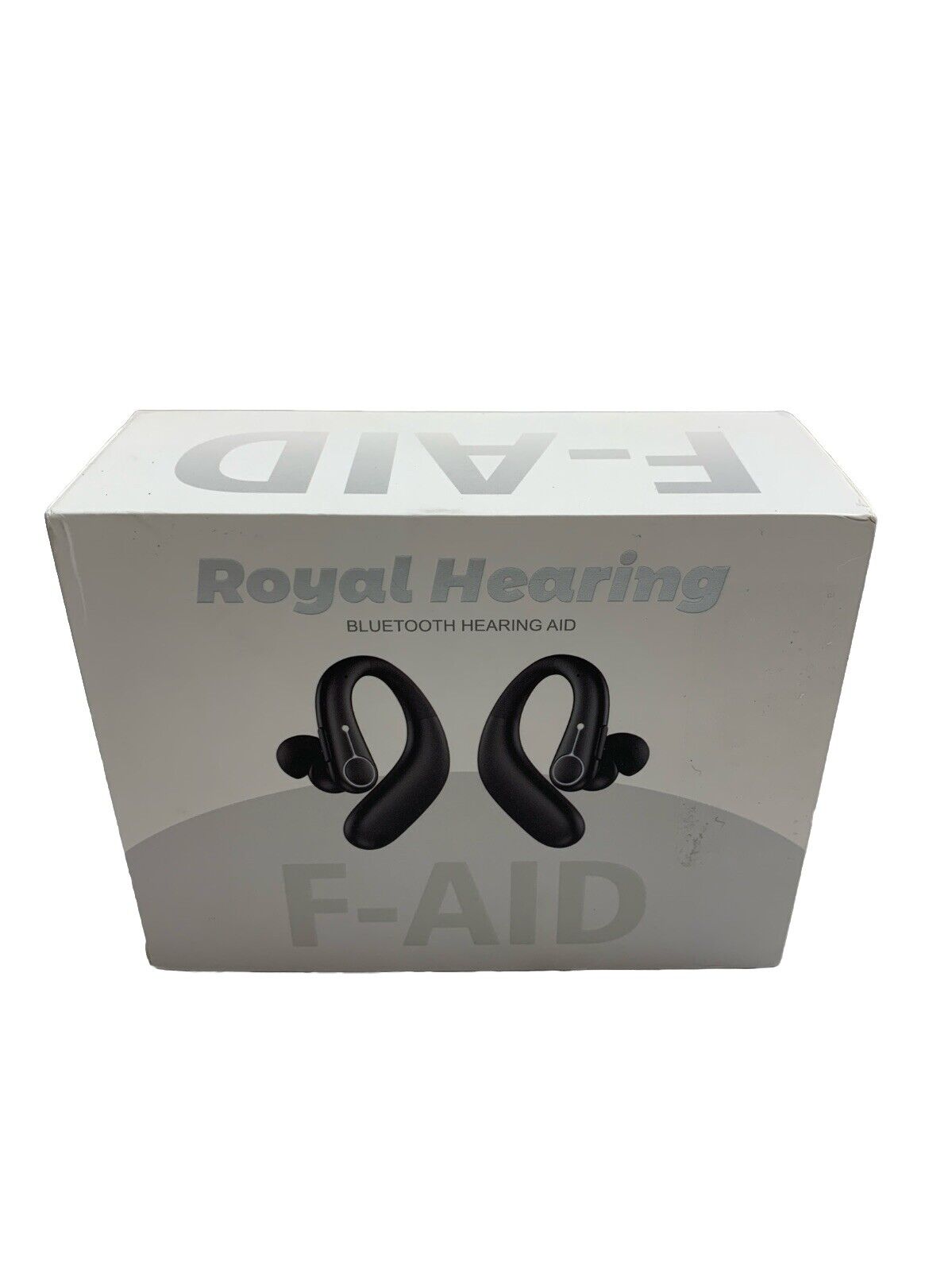 Royal Hearing F-Aid Bluetooth Wireless Hearing Aid Black for Seniors Hearing Los