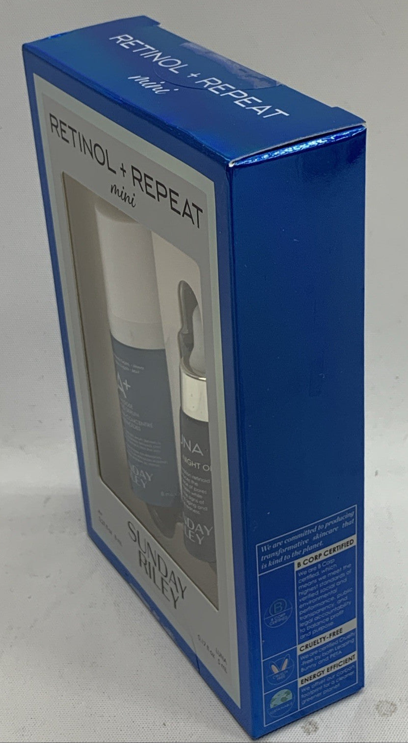Sunday Riley Mini Retinol & Repeat Kit  Retinoid Serum & Luna Sleeping Night Oil