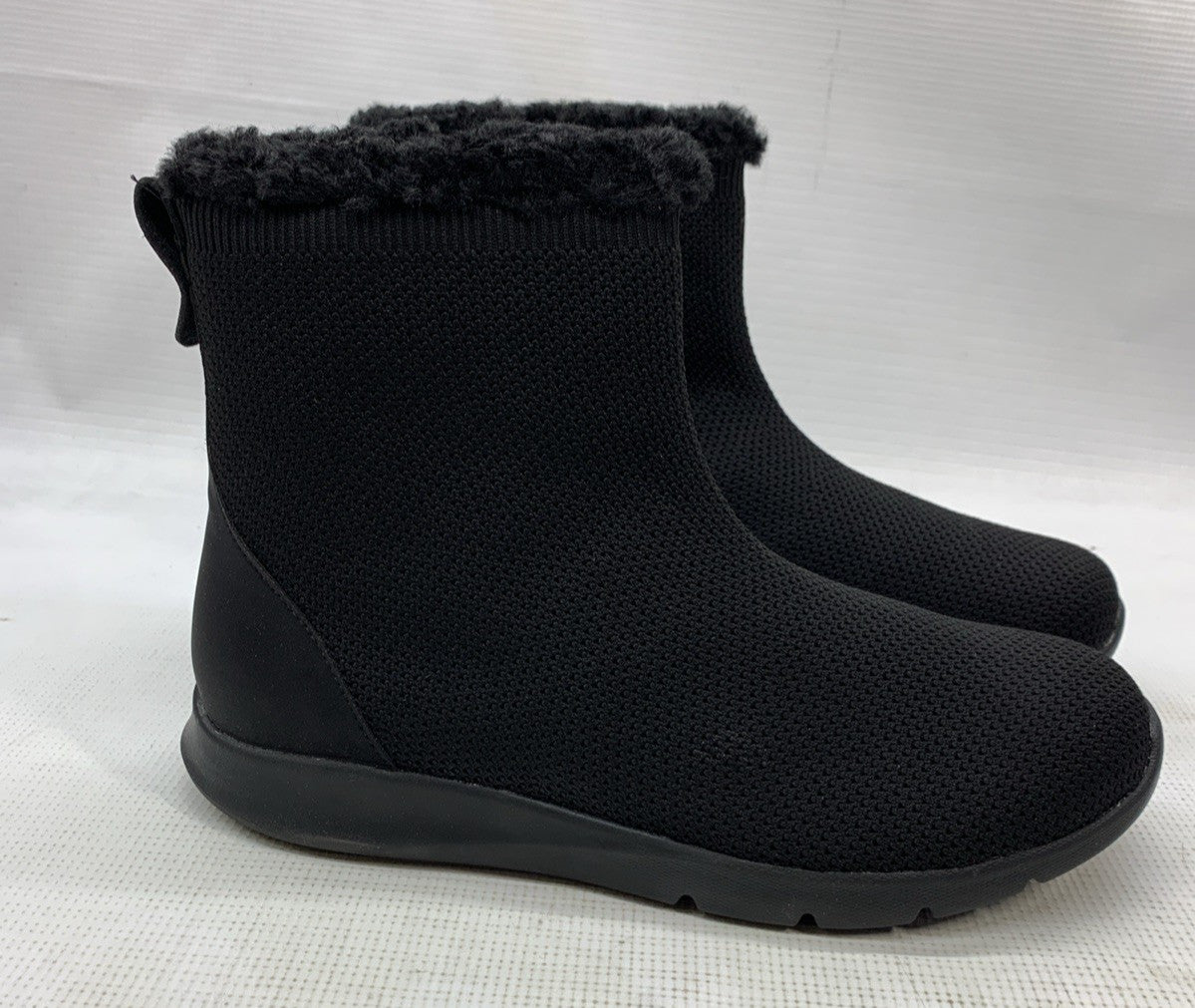 Spenco Women's Cozy Winter Hiking Shoe Black Pull-On Size 10 Outdoor Cozy Shoes