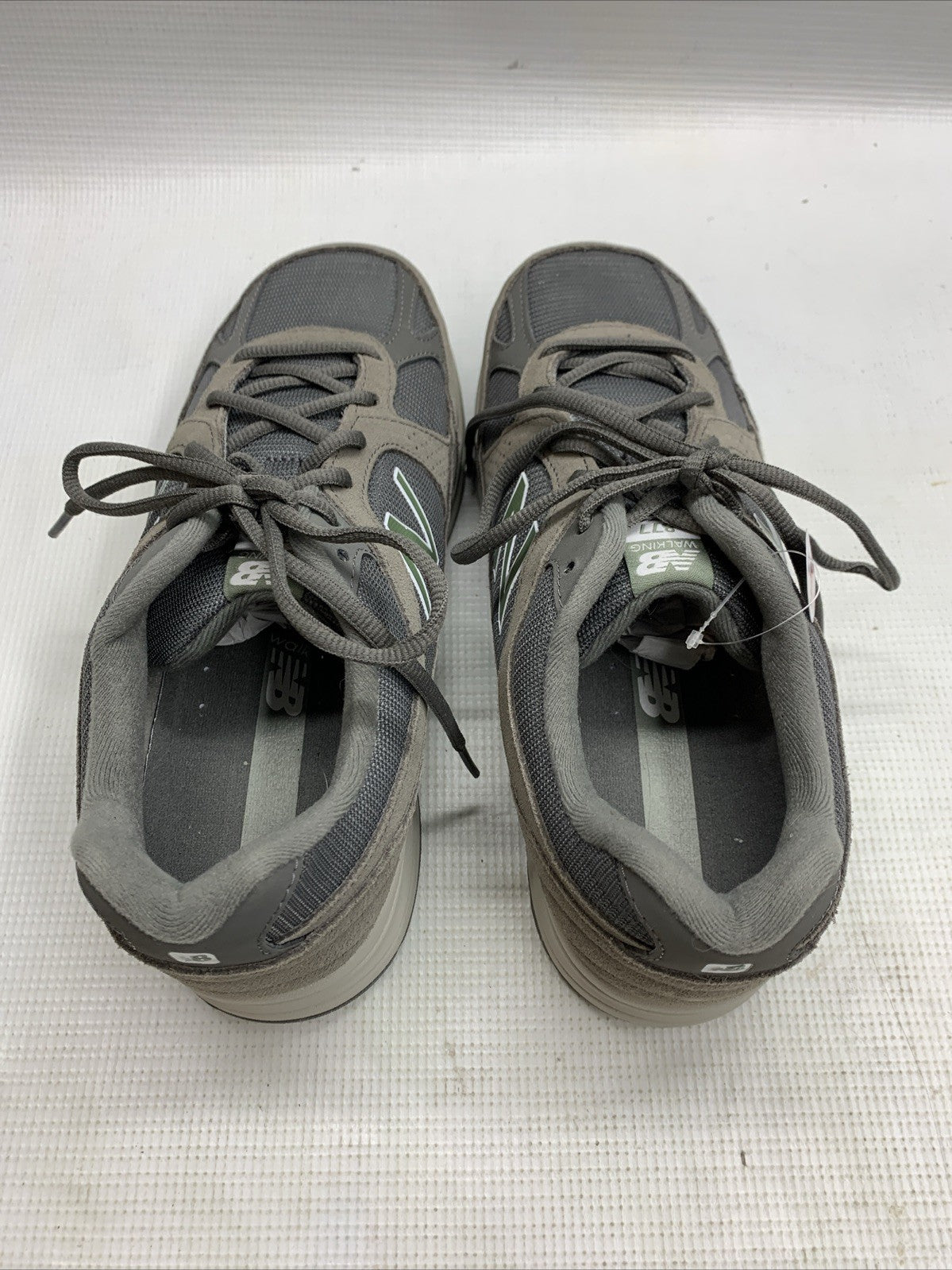 New Balance 877 XMW877GT Mens Gray Suede Lifestyle Sneakers 8 Wide Lace-up Shoes