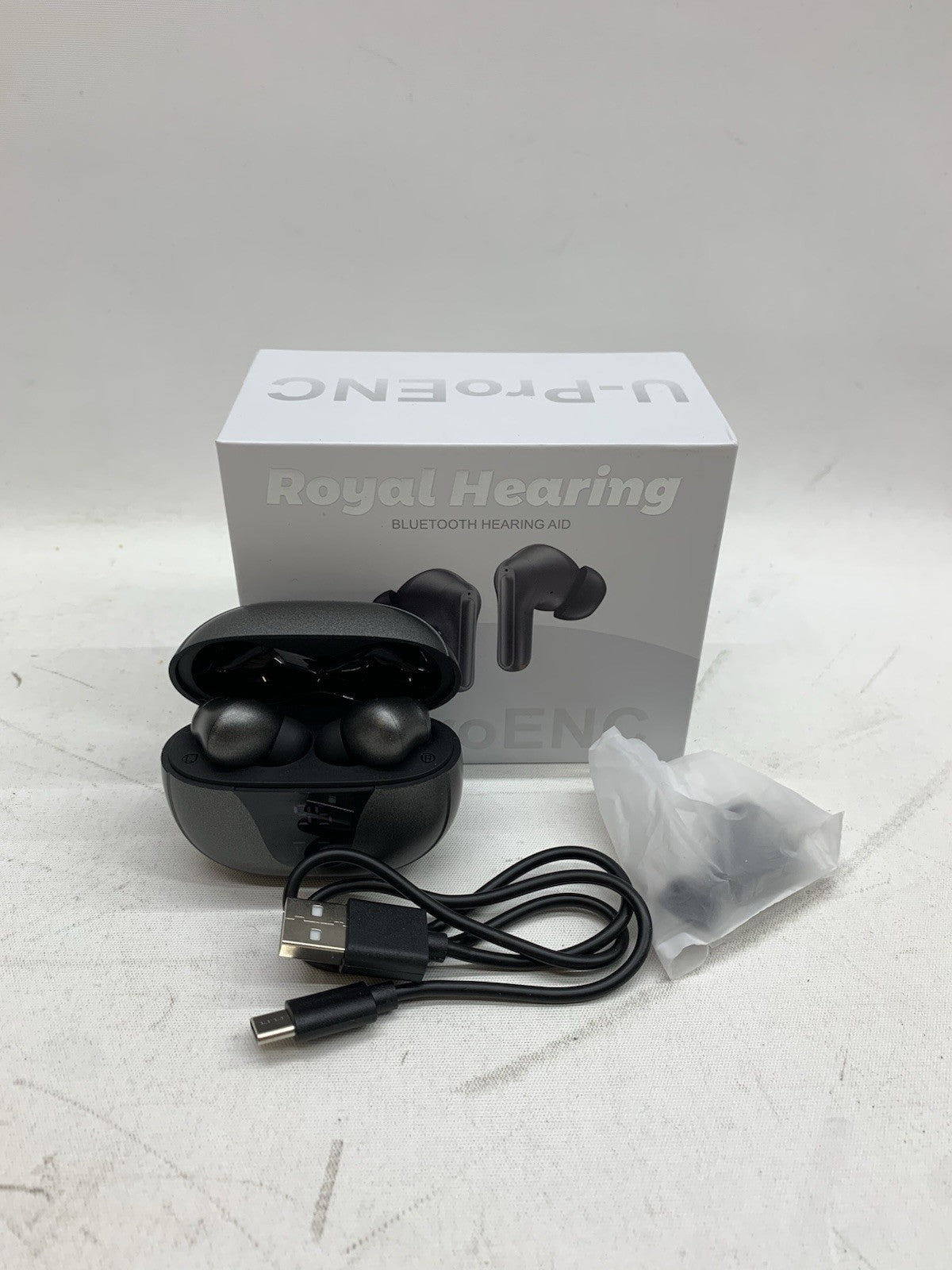 Royal Hearing U-ProENC 5.3 Bluetooth Wireless Hearing Aid with Charging Case